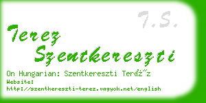 terez szentkereszti business card